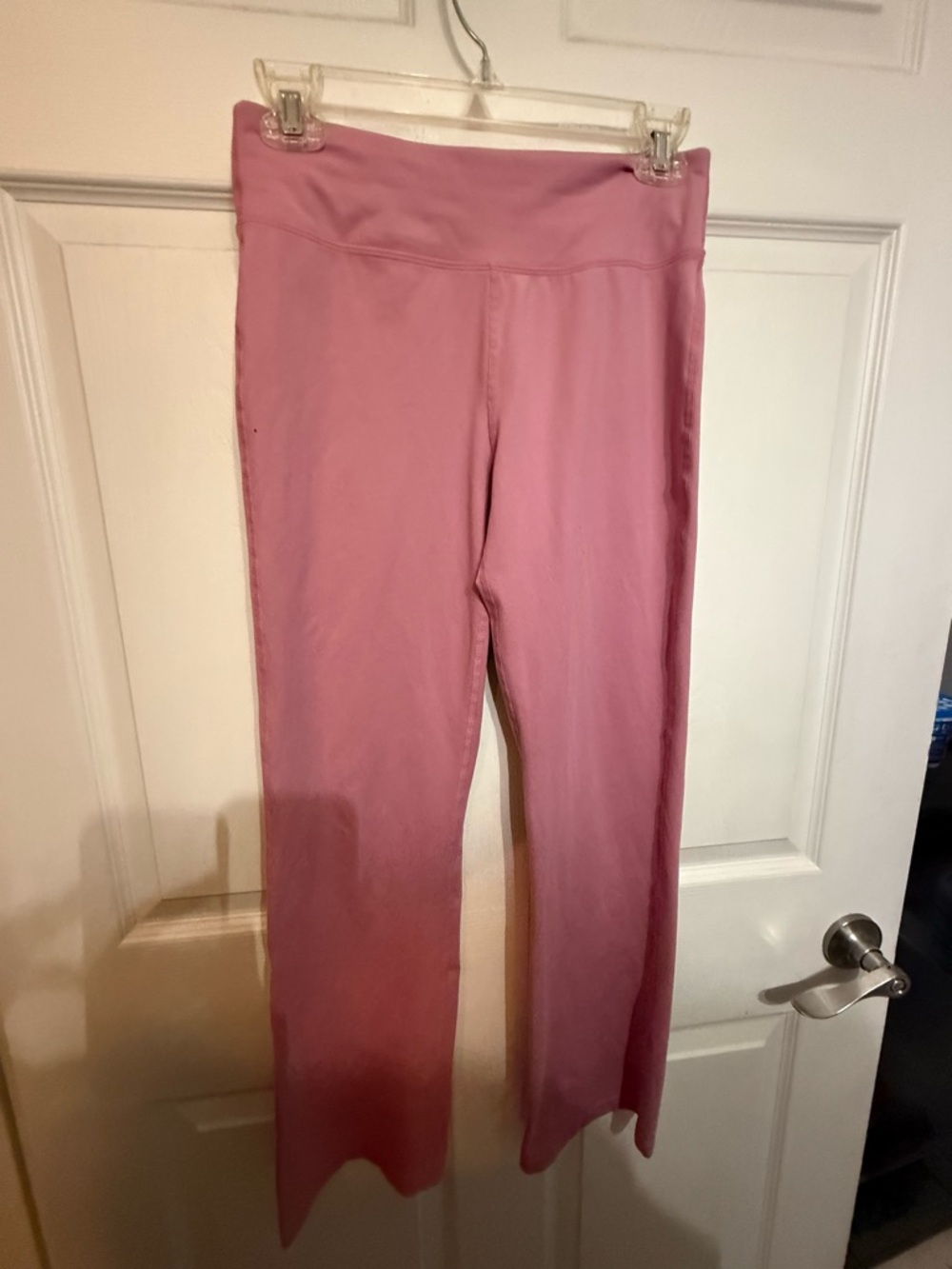 Mondetta Girls Large 14/16 Pink High-Waist Flared Leggings
